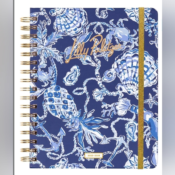 Lilly Pulitzer Large Monthly Planner August 2025 - December 2026, Monthly Agenda - Picture 1 of 4